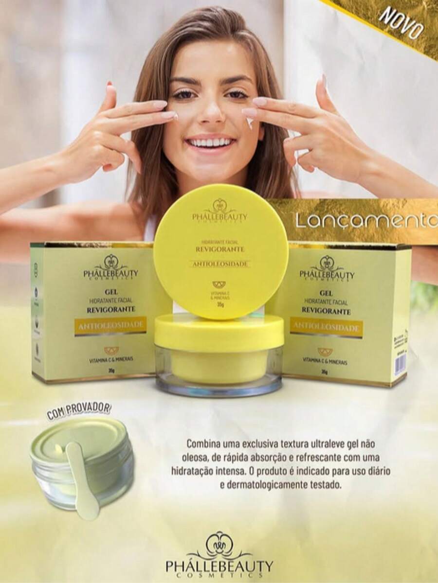 Hidratante Facial Revigorante Phallebeauty PH562 - Revigorante - Visão 1