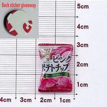 5/10pcs Refrigerator Magnets Set, Decorative Resin Candy Snack Bag & Tree Design Fridge Magnets, Personalized Magnets For Kitchen, Office, Whiteboard, Dishwasher, Best Gift For Home Decor - Multicolor - View 10