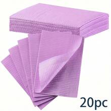 5/20/50/125片一次性粉色/蓝色/紫色美甲桌垫三层防水可折叠清洁垫桌布清洁美甲餐巾，多功能美容纹身牙科布防水桌布美甲工具 - 彩色 - 查看 9