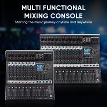 8/12-Channel Bluetooth Studio Audio Mixer 99 Bit DSP Digital Processor W/USB MP3 For PC Recording Input, XLR Microphone Jack, 48V Power, For Professional And Beginners DJ Mixer - US A Type Plug(110-127V) - View 3