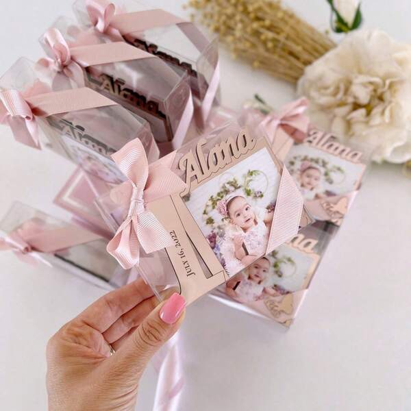 Personalized Rose Gold/Gold /Silver 1st Birthday Photo Frame Favors, Teddy Bear Birthday Favors, First Birthday Photo Frame , Thank You Beary Much, Personalized Gift, Baptism Favors, Baby Shower Favors,Christmas Tag Gift For Baby