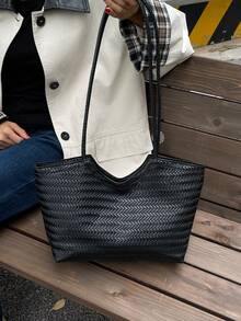 Borsa a spalla semplice di grande capacità per donne, novità 2025