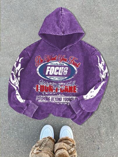 1pc Men's Casual Hoodie With Racing Car Creative Print, High-Quality Fleece Sweatshirt For Autumn/Winter