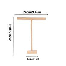 Jewelry Display Stand, Necklace Bracelet Holder Organizer, Minimalist Cylindrical Wooden Rack