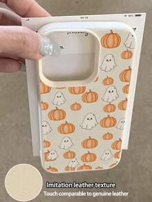 1 Ốp lưng điện thoại mềm chống rơi họa tiết bí ngô ma Halloween thời trang cổ điển, tương thích với điện thoại Apple - Nhiều màu - Xem 3