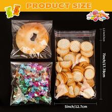 Clear Self Sealing Cellophane Cookie Bags, 4x6 Inches 100Pcs Cookie Bags Resealable Cello Bag For Packaging Cookies, Candy, Treat, Gifts, Snacks And Favors - Self Adhesive Wrappers - Xóa 5*7 - Xem 2
