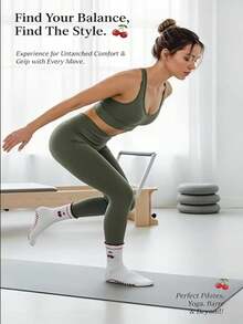 1/3/4/7 زوج جوارب يوغا وبيلاتيس احترافية للنساء مع وظيفة مانعة للانزلاق، جوارب يوغا مكشكشة، جوارب رياضية غير قابلة للانزلاق، مناسبة للباليه والرقص