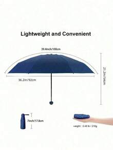 1pc UV Protection Mini Umbrella, Portable Pocket Umbrella With UV Coating, 6-Rib Reinforced And Pocket Sized Sun Umbrella, Yellow For School, Office, Household, Travel, Back To School Supplies, Spring Summer Picks, Brides Maid Gifts, Room, Bedroom Decor, Bedroom Decor, Beach, Travel, For Men, For Women, Vacation,Cute Stuff - đen - Xem 2