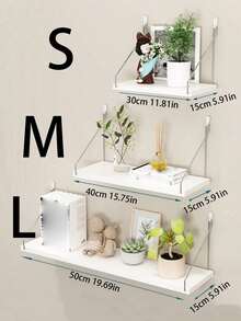 1 Peça Prateleira Flutuante para Decoração de Parede, Prateleira de Parede de Madeira Rústica para Quarto, Prateleira Rústica para Banheiro, Prateleira Suspensa para Armazenamento, Unidade de Prateleira Montada na Parede, Suporte Suspenso para Plantas