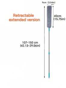 Extendable Microfiber Duster For Cleaning – Flexible Bendable Head, Washable Dust Cleaner For Furniture, Ceiling Fans, Bed, Floor, And Home Use