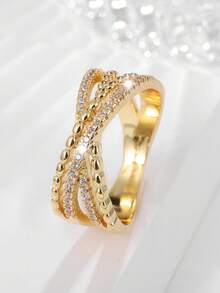 1pc Fashionable Möbius Ring For Women's Daily Wear