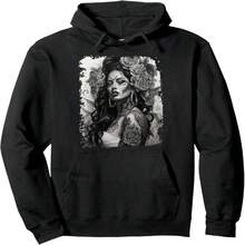 Chicana Mexican An Latina His Pullover Hoodie - Black 6 - View 1