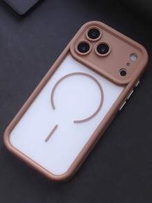 半透明磨砂摄像头镜头保护磁吸无线充电手机壳，兼容 17 Pro Max、17 Pro、17 Air、17、16、15、14、13、12、11 Pro Max，Armor Plus 后盖 - 棕色 - 查看 5