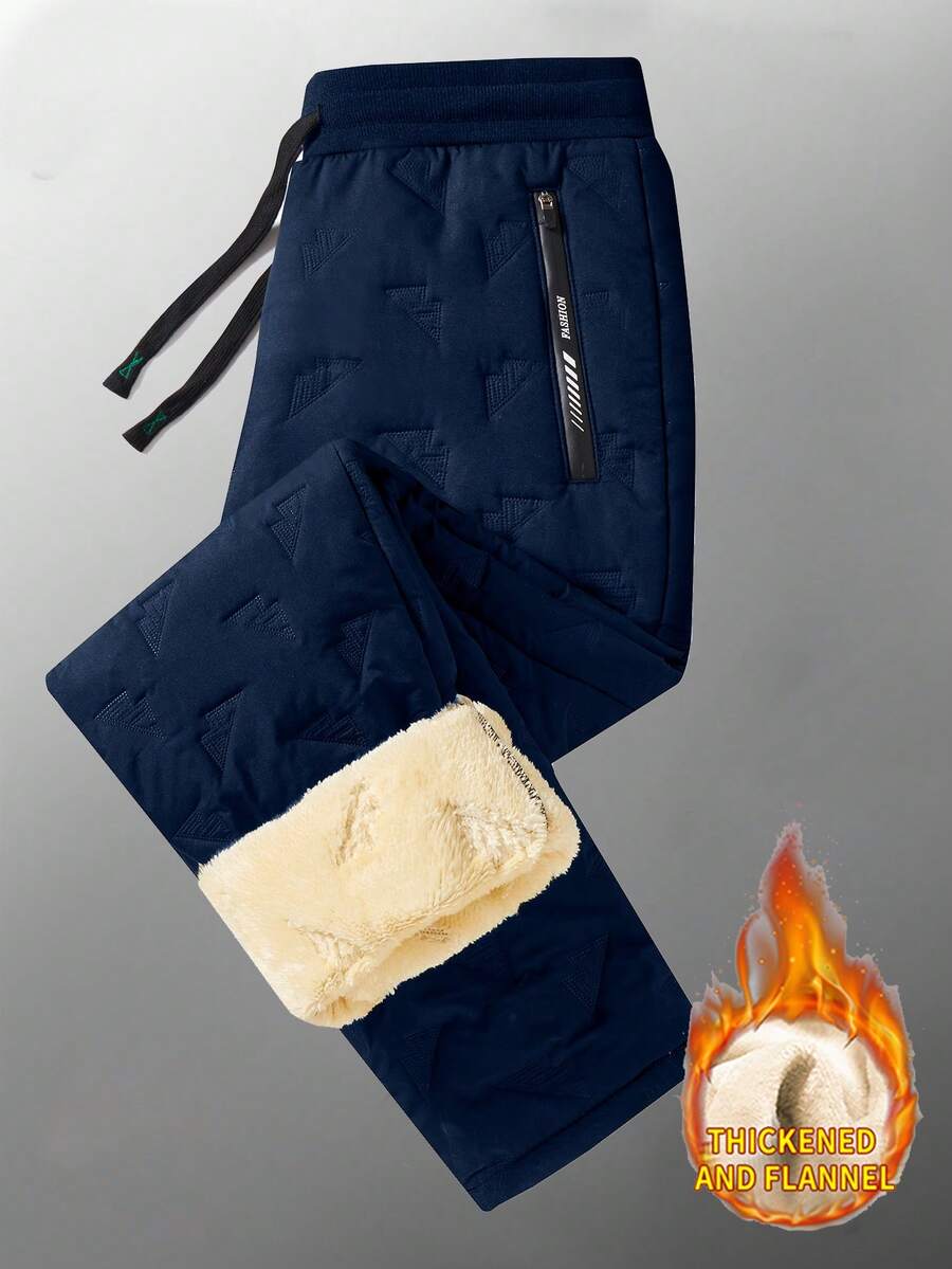 1件装女士保暖内衬运动裤，防风保暖休闲裤，冬季紧身裤