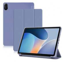 柔软TPU后盖三折设计平板电脑保护套，兼容红米平板电脑、MatePad、荣耀平板电脑等。 - 淺灰紫 - 查看 16