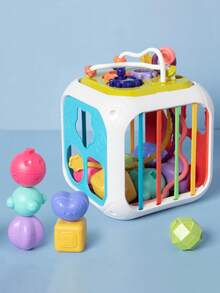 Juego De Enseñanza Para Bebés Con Cubo De Actividades 7 En 1, Juguete Para Bebé Cubo De Actividades, Niños Pequeños Montessori Juguetes Educativos, Cubos De Actividad Con Xilófono, Juguetes Montessori 7-En-1 Con Dentición, Cubos De Encaje De Formas, Juguetes Educativos Multifuncionales Para Niños y Niñas De 2 a 3 Años - color - Ver 7
