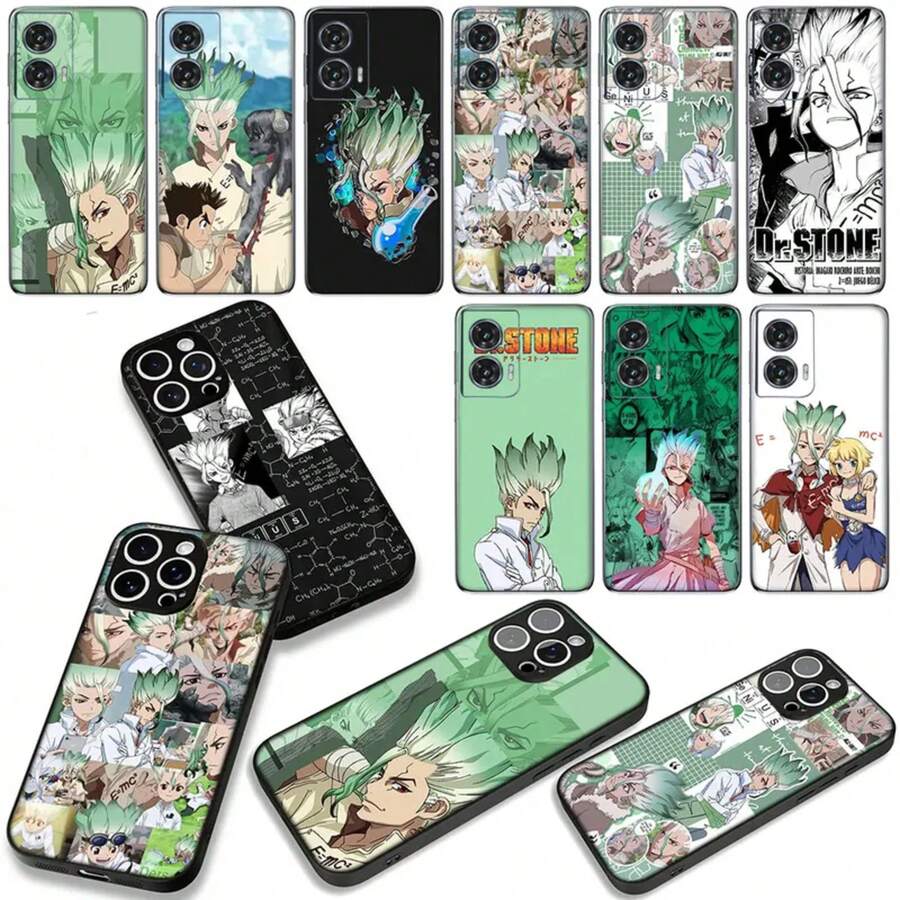 Cover Compatible With Apple  15 14 16 Plus 13 11 12 Pro Max X XR 6 + ProMax 16E TPU Phone Case Anime Dr Stone Ishigami Senkuu Compatible With  17 Case,  17 Pro Case,  17 Pro Max Case