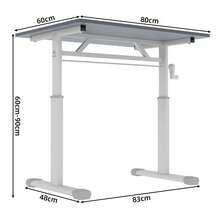 Kids Desks & Desk Sets - Gray + Metal & Wood+60*80 - View 6