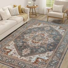 Washable Mat, Vintage Medallion Entryway Mat Door Mat With Non- Backing, Front Entrance Mat For Entrance Bedroom Bedside Kitchen Laundry Home Decor Christmas Decor Kitchen Rug