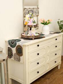 1pc Bohemian Style, Multi-Size Options, Table Runner, Table Decoration, Tablecloth, Home Decor, Dining Table Decor, Fireplace Mantel Scarf, Glass Door & Window Valance, Entryway Decor