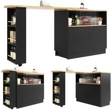 Buffets & Sideboards - Black + MDF - View 7