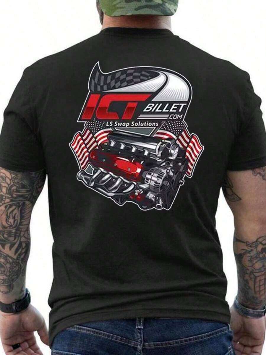 Summit® Racing Team Pro LS Engine Friends T-Shirt - Yellow - View 1