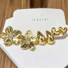 6-18 件金色时尚耳环套装，时尚优雅，适合日常、派对和活动佩戴