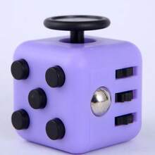 1pc Stress Relieving Dice Handle Magic Cube Fidget Toy, 6-In-1 Sensory Toy For Stress & Anxiety Relief, Time Killer, Finger Toy For Office, Classroom, Gift For Adults, Boys, Girls, Birthday, Christmas, Halloween - Multicolor - View 8
