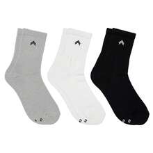 QLC SPORT Kit 3 Pairs Of Up Urban Casual Cotton Terry Socks, Unisex, Mid-Calf - Multicolor - View 2
