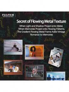 FujiFilm Cameră instantanee de format lat WIDE EVO cu imprimare wireless Bluetooth pentru telefonul mobil, moduri duale de fotografiere, ieșire instantanee HD, performanță portabilă acasă și o cutie cadou în ediție limitată aniversară de 75 de ani a Snoopy.