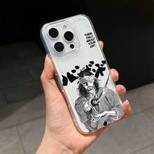 Funda de teléfono Anime Vagabond Miyamoto Musashi compatible con iPhone 16E, 16, 15, 14, 13, 12, 11 Pro Max, X, XR, XSMAX, 8, 7 Plus, TPU transparente suave en la parte trasera - Color transparente 1 - Ver 2