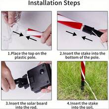 Luces de Navidad solares 5 en 1 (Casa roja/Gorro de Papá Noel) - 8 modos de iluminación Luces decorativas de Navidad/Interruptor de botón, Luces de plástico duradero, Adecuado para exteriores, jardín, centro comercial, caravana, camping, boda, césped, fiesta en el patio trasero, decoración del jardín, decoración navideña