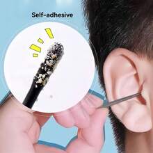 40pcs Enhanced Adhesive Ear Pick,  Ear Cleaner, Spiral Earwax Removal Earpick Ear Brush Makeup Remover Tool, Earwax Remover, Disposable Ear Spoon Cleaner, Earwax Removal Tool, Ear Cleaning Spoon, Clean Earwax,  Ear Cleaning, Ear Hygiene Tool, Easy-To-Use Design, Ergonomic Ear Spoon, Disposable Ear Cleaner, Gentle Ear Care, Ear Care Accessories, Home Ear Care, Travel Ear Cleaner - 變體 - 查看 2