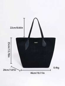 Dedoo 包包，女包，偏爱包包，Row小众女包，极简百搭托特包，大容量秋季必备，腋下手提单肩包，法式长棍和磨砂肯豆包。 - 黑色 - 查看 7