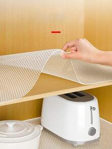 1/2 pièces Doublures de tiroir en plastique EVA antidérapantes, tapis de plan de travail de cuisine et de réfrigérateur imperméables, revêtement de tablette facile à nettoyer pour les armoires, les tiroirs, les réfrigérateurs, les éviers