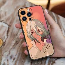 1pc Anime Dr STONE Ishigami Senku Shishio Tsukasa Phone Case Silicone Soft Cover Compatible With  16 15 14 13 12 11 Plus Pro Max Plus Cover Compatible With  17 Case,  17 Pro Case,  17 Pro Max Case - Z4 - Ver 9