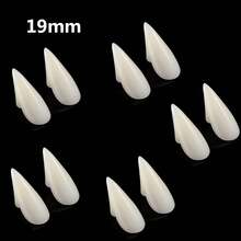 Vampire Teeth Fangs, Halloween Vampire Accessories Realistic Vampire Fangs, Halloween Fake Teeth Cosplay Vampire Costume For Woman Men Halloween Party - Beige - View 17