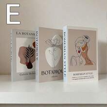 3pcs Modern Decorative Faux Books, Minimalist Folding Decorative Book Models, Suitable For Cafe, Hotel, Study Decor, Nordic Style (Non-Functional)