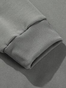 New Autumn And Winter Men's Hooded Sweatshirt With Retro Letter Design Long Sleeves Fashionable Versatile Simple And Minimalist Men's Wear