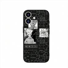 Cover Compatible With Apple  15 14 16 Plus 13 11 12 Pro Max X XR 6 + ProMax 16E TPU Phone Case Anime Dr Stone Ishigami Senkuu Compatible With  17 Case,  17 Pro Case,  17 Pro Max Case