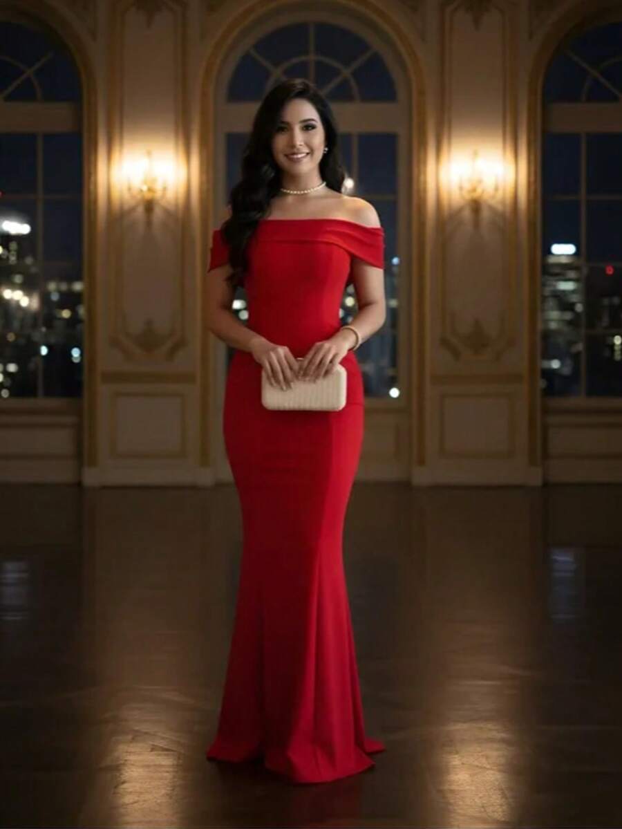 Women Dresses - 紅色 - 查看 1