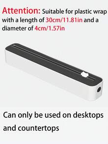 1个磁吸式保鲜膜分配器，带切割器，二合一厨房保鲜膜分配器，保鲜袋切割支架，多功能保鲜膜分配器，带滑动切割器的塑料保鲜膜分配器，可重复填充的吸盘式保鲜膜切割器 - 彩色 - 查看 14
