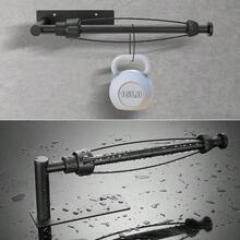 Paper Towel Holder Under Cabinet Wall Mount Kitchen Paper Towel, Self - Adhesive Paper Towel Bar, Paper Towel Rack, SUS304 Stainless Steel 13 Inch Black R, 1