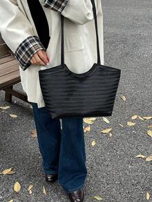 Borsa a spalla semplice di grande capacità per donne, novità 2025