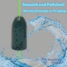 Pesos de Gusano de Tungsteno Reaction Tackle para Pesca de Lubina - Plomos en Forma de Bala para Texas y Carolina Rig - Sandía - Ver 4