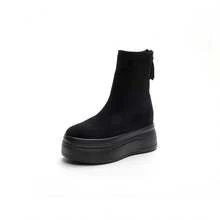 Women Ankle Boots & Booties - Terciopelo marrón - Ver 6