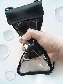 1pc Cell Phone Waterproof Bag Crossbody Lanyard Universal Touch Screen Swim Dive Protective Cover Sport Bag For Sports For Fitness For Exercise Travel Bag For Vacation For Women For Men Travel Essential Durable Swimming Bag Beach Bag For Swimming For Beach - Pink - View 2