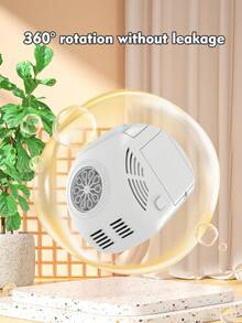 Compact Handheld Bubble Machine Toy, Black & White, Fully Automatic, Bubble Blower With Lighting, Multi-Hole Round Design, Holiday Gift (Batteries And Bubble Liquid Not Included)