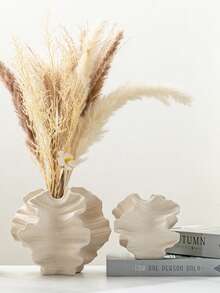 Vase décoratif en résine moderne et minimaliste, décoration pour salon, entrée, meuble TV, bureau, table basse, style de vie de luxe, pot de fleurs artistique haut de gamme, décoration de style wabi-sabi pour la maison