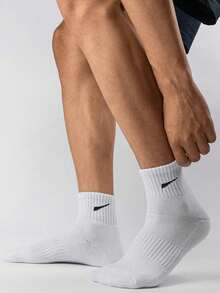 6 أزواج من جوارب الرجال الكاجوال ذات الطول المتوسط، جوارب بيضاء، جوارب شتوية، جوارب سوداء، مزيلة للروائح الكريهة، رياضية، قابلة للتنفس، ماصة للعرق/خيارين للسمك (رقيقة/سميكة)، خريف